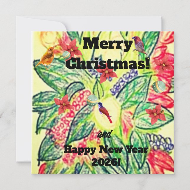 Tarjeta Festiva ¡Feliz Navidad! (Anverso)