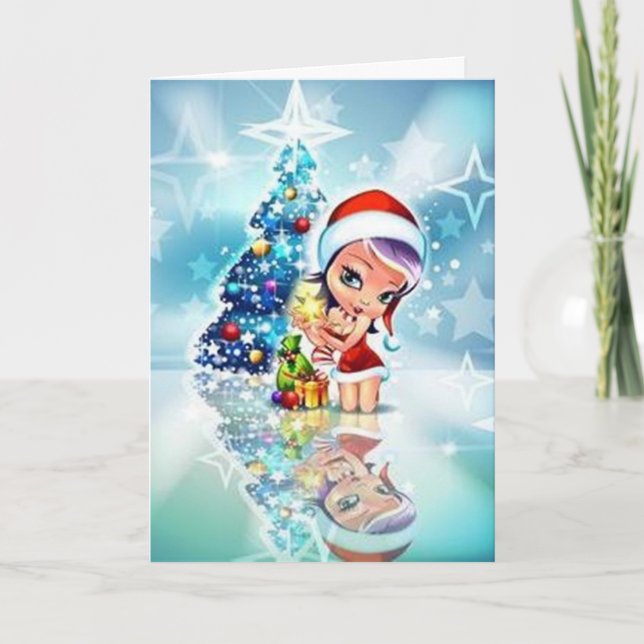 Tarjeta Festiva Feliz Navidad! - (Anverso)