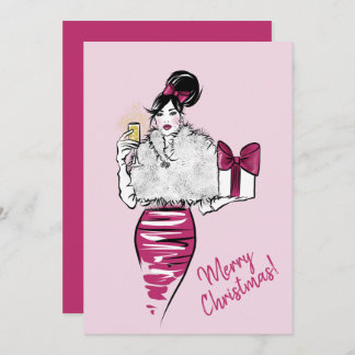 Tarjeta Festiva Feliz Navidad.