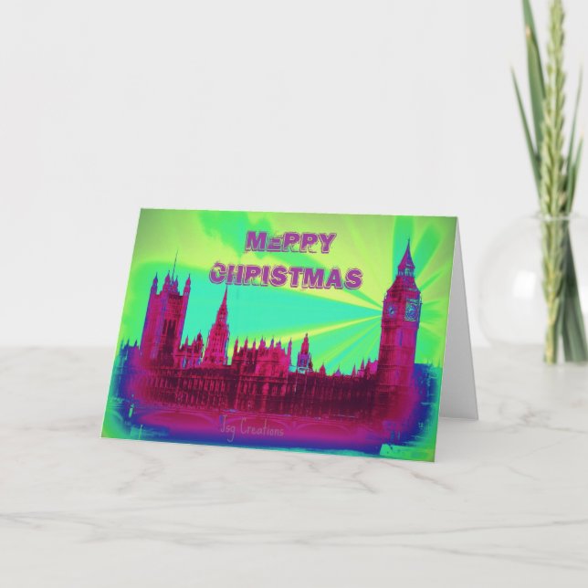 Tarjeta Festiva "Feliz Navidad" (Anverso)