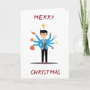 TARJETA FESTIVA *FELIZ NAVIDAD* A MI MARIDO DE TRABAJO *****