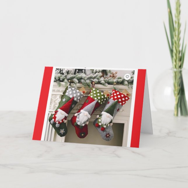 Tarjeta Festiva "FELIZ NAVIDAD" a "USTED" (Anverso)