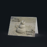 Tarjeta Festiva ¡Feliz Navidad! ¡Desde la playa!<br><div class="desc">Una tarjeta que hará que los parientes y amigos de vuelta en casa tengan envidia de sus vacaciones de invierno,  ¡pero especial al mismo tiempo!</div>