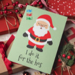 Tarjeta Festiva Feliz Navidad, divertida fiesta de Papá Noel, hazl<br><div class="desc">Este diseño fue creado a partir de mi pintura de acrílico fluido única. Puede personalizarse haciendo clic en el botón personalizar y cambiando el nombre, las iniciales o las palabras. También puede cambiar el color y estilo del texto o eliminar el texto para un diseño de sólo imagen. Contáctame en...</div>