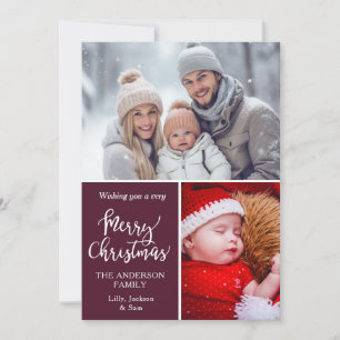Tarjeta Festiva "Feliz Navidad" específico del cliente 2 Fotos