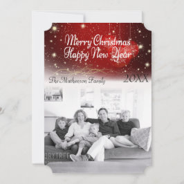 Tarjeta Festiva "Feliz Navidad" Espinosa noche y adornos