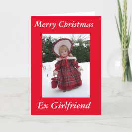Tarjeta Festiva "Feliz Navidad, ex novia