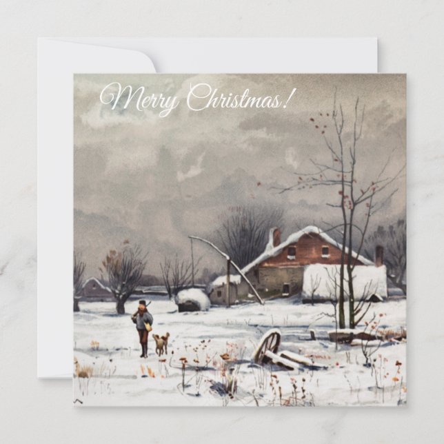 Tarjeta Festiva Feliz Navidad/Felices Fiestas (Anverso)