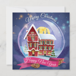 Tarjeta Festiva Feliz Navidad/Feliz Año Nuevo