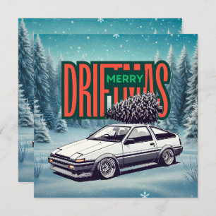 Tarjeta Festiva (Feliz Navidad) Feliz Driftmas - Hachiroku