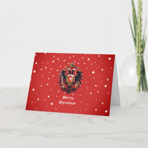 Tarjeta Festiva "Feliz Navidad" Habsburg doblado