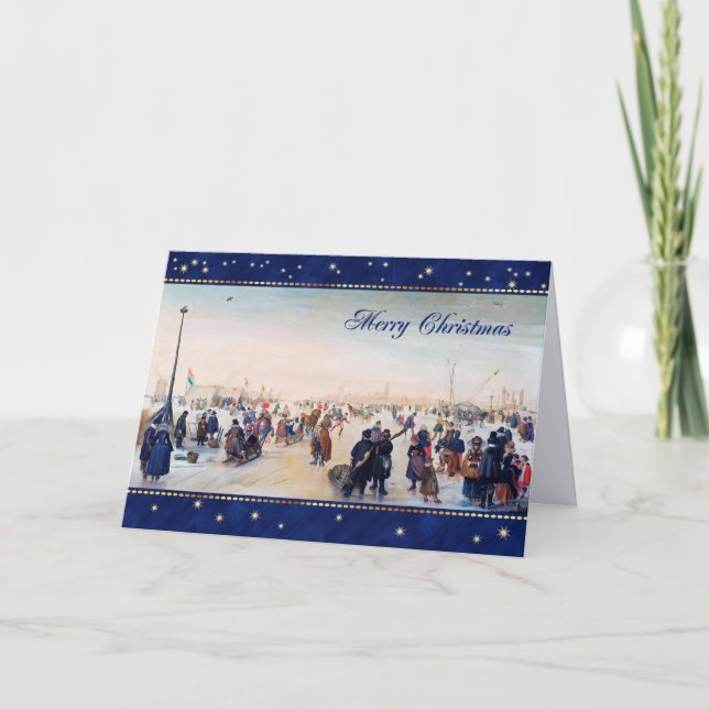 Tarjeta Festiva Feliz Navidad. navidades Bellas Artes  (Anverso)