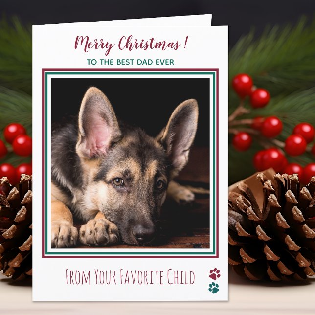 Tarjeta Festiva Feliz Navidad, papá (Subido por el creador)
