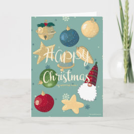 Tarjeta Festiva Feliz Navidad. Personalizable