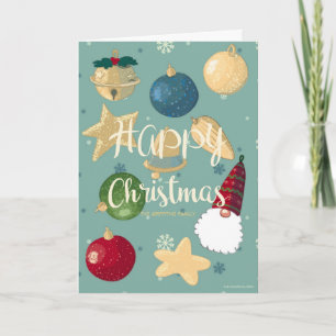 Tarjeta Festiva Feliz Navidad. Personalizable