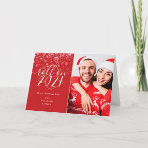 Tarjeta Festiva Feliz Navidad, que se deslice el Año Nuevo Divers