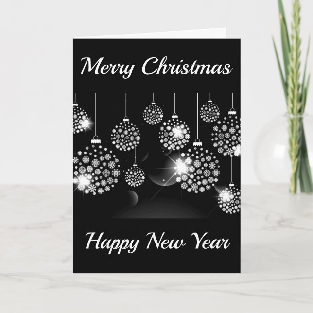 TARJETA FESTIVA *FELIZ NAVIDAD* Y FELIZ Y LUMINOSA (Anverso)