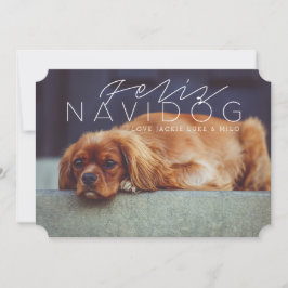 Tarjeta Festiva Feliz Navidog | Foto de vacaciones