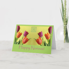 Tarjeta Festiva Feliz Norooz, Año Nuevo Persa