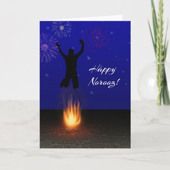Tarjeta Festiva Feliz Norooz Chahar-Shanbeh-Suri (Anverso)