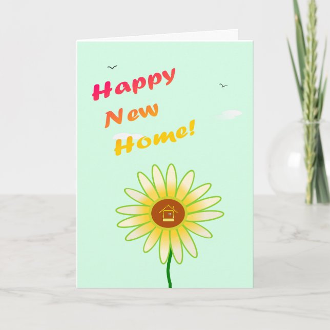 Tarjeta Festiva Feliz Nuevo Hogar - ¡Felicitaciones! (Anverso)