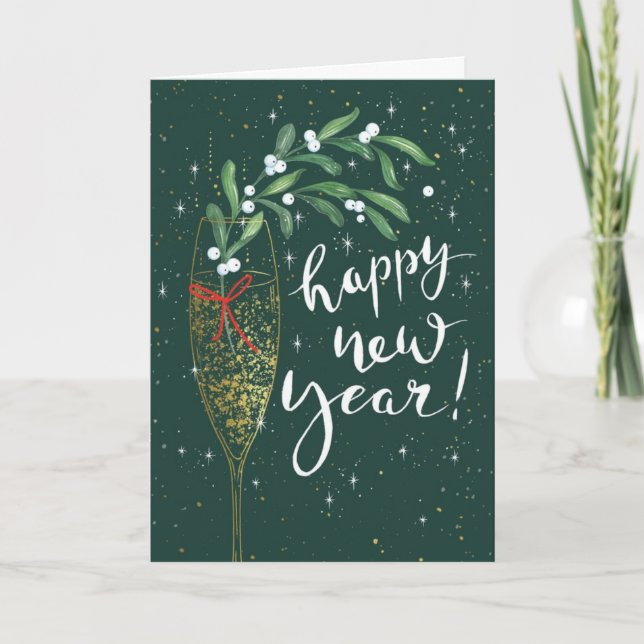TARJETA FESTIVA FELIZ NUEVO PARA LA FAMILIA Y LOS AMIGOS (Anverso)