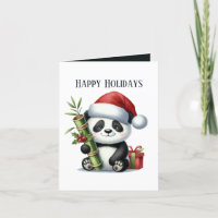 Feliz oso Panda agregar Navidades de mensajes