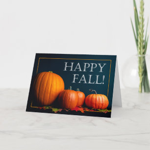 Tarjeta Festiva Feliz Otoño Feliz Halloween Calabazas Naturaleza M