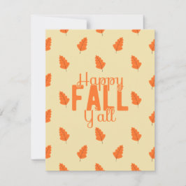 Tarjeta Festiva Feliz Otoño para Todos