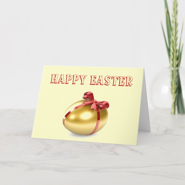 Tarjeta Festiva Feliz Pascua (Anverso)