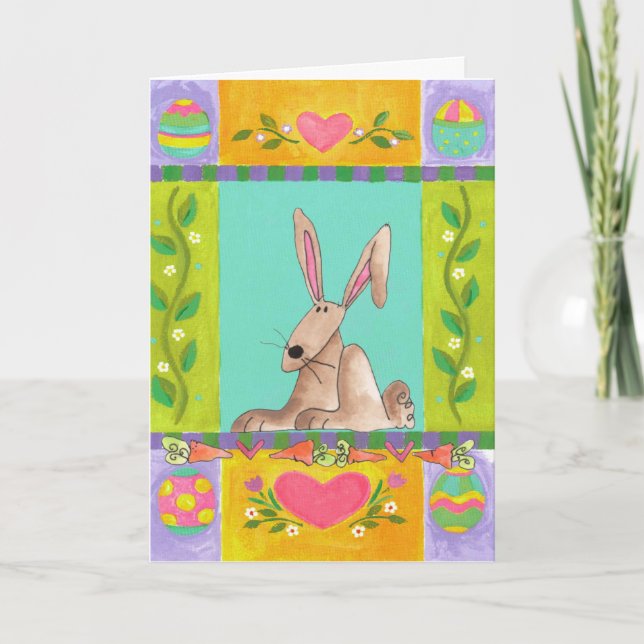 Tarjeta Festiva Feliz Pascua (Anverso)