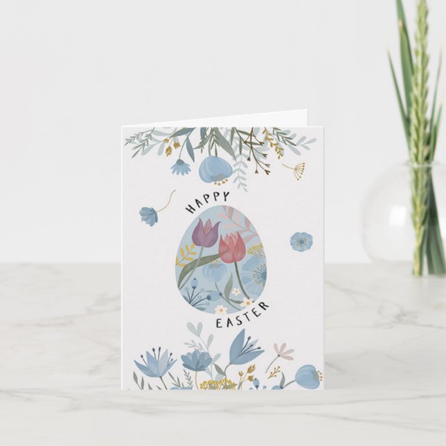 Tarjeta Festiva Feliz Pascua (Anverso)