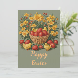 Tarjeta Festiva Feliz Pascua