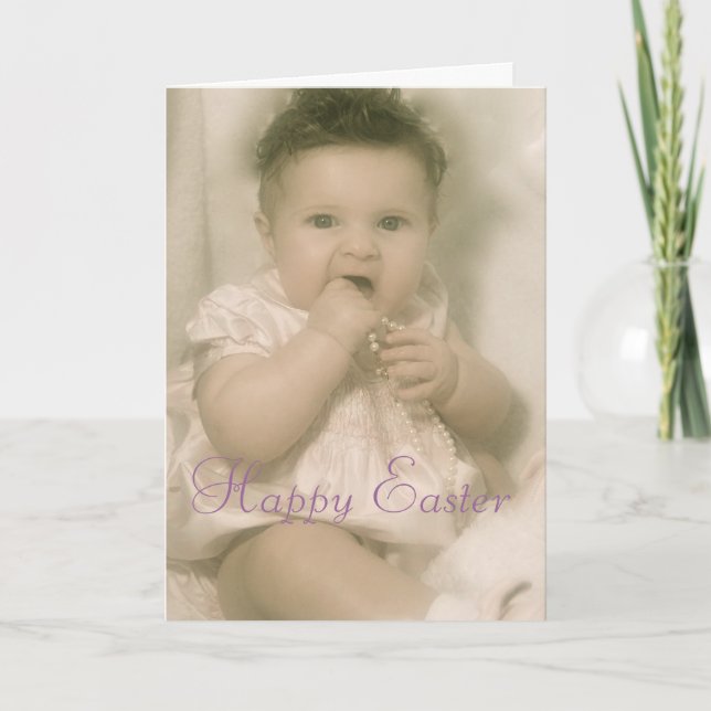 Tarjeta Festiva Feliz Pascua (Anverso)