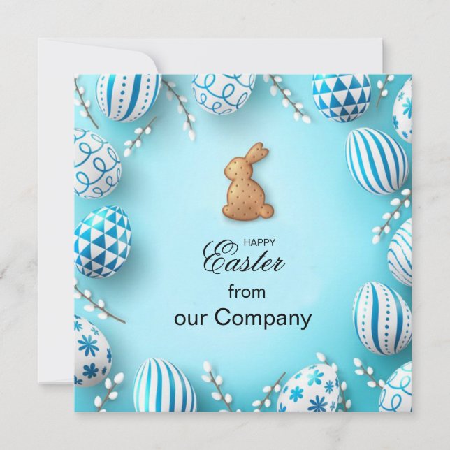 Tarjeta Festiva Feliz Pascua (Anverso)