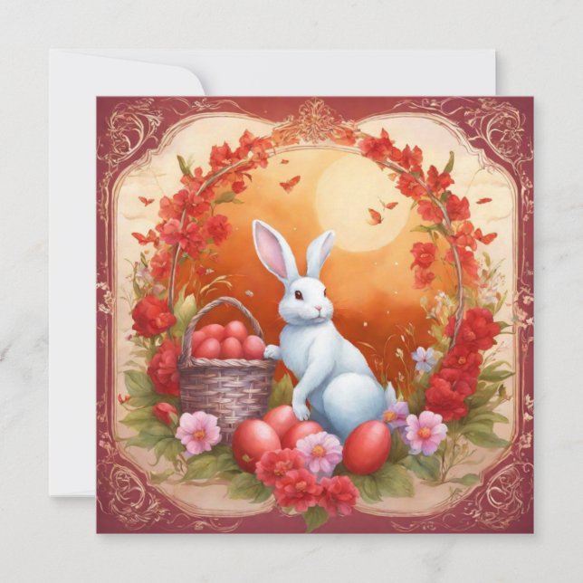 Tarjeta Festiva Feliz Pascua (Anverso)