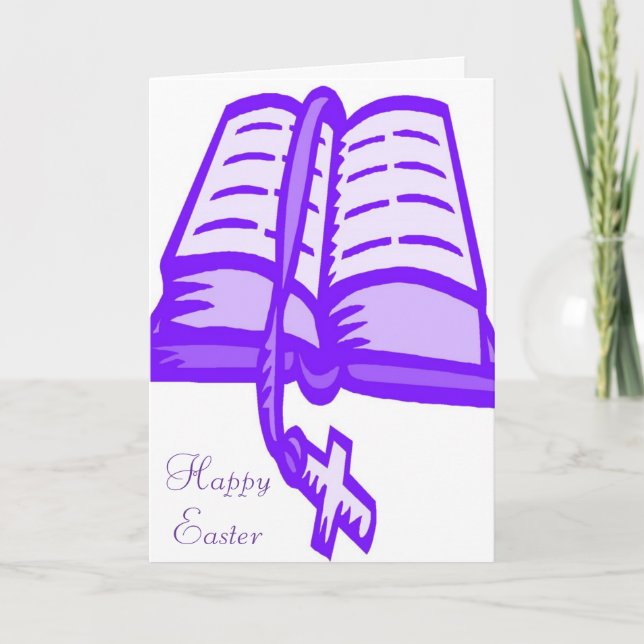 Tarjeta Festiva Feliz Pascua (Anverso)