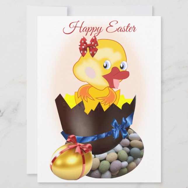 Tarjeta Festiva Feliz Pascua (Anverso)