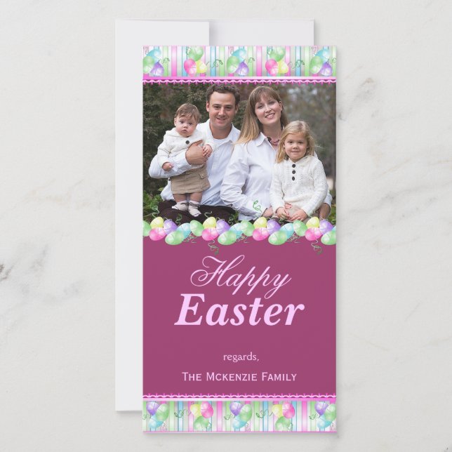 Tarjeta Festiva Feliz Pascua (Anverso)