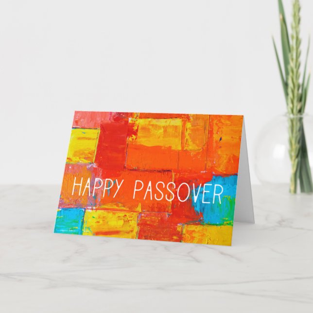 Tarjeta Festiva Feliz Pascua (Anverso)