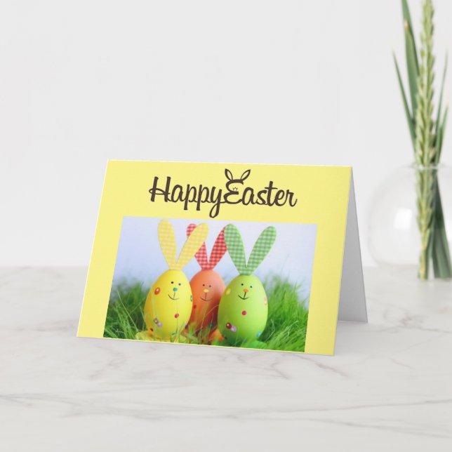TARJETA FESTIVA FELIZ PASCUA A MI ***CONEJITO*** (Anverso)