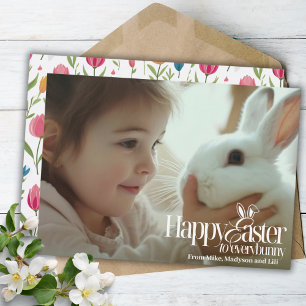 Tarjeta Festiva Feliz Pascua A Todos Los Personalizados Fotografía