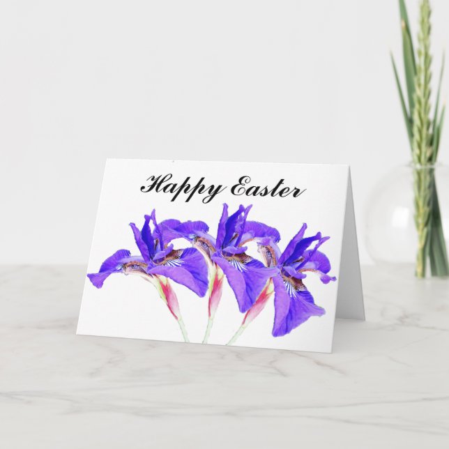 TARJETA FESTIVA FELIZ PASCUA A TRAVÉS DE LAS MILLAS (Anverso)