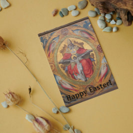 Tarjeta Festiva ¡Feliz Pascua! Altar de las bestias pobres