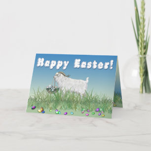 Tarjeta Festiva Feliz Pascua Angora Buck