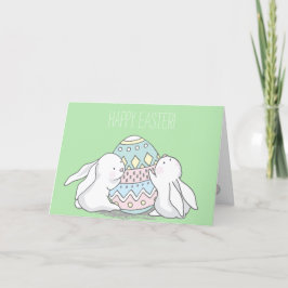 Tarjeta Festiva ¡Feliz Pascua! Cebollas de bebé, verdes