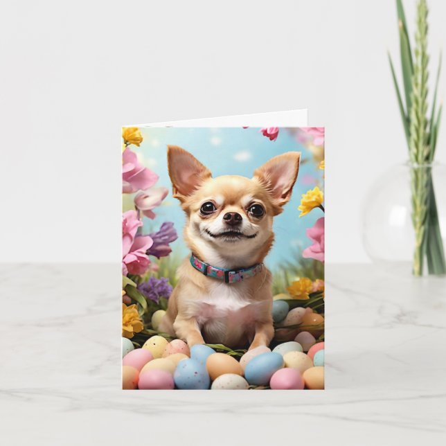 Tarjeta Festiva Feliz Pascua Chihuahua (Anverso)