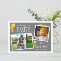 Feliz Pascua Cinta Washi de Foto Personalizada Tul