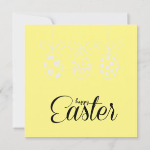 Tarjeta Festiva Feliz Pascua Conejito Búsqueda de Huevos de Pascua
