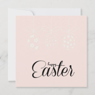 Tarjeta Festiva Feliz Pascua Conejito Caza de Huevos de Pascua Min